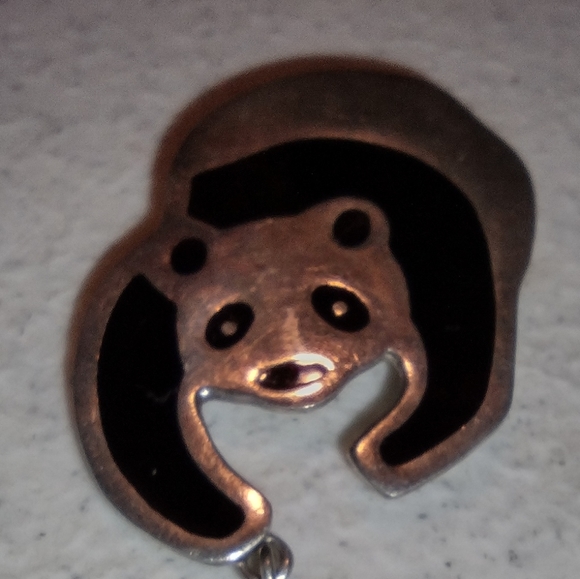 Sterling silver panda brooch - Picture 15 of 16